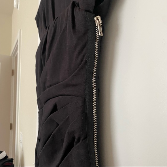 Alexander Wang | Draped Bustier Tee Dress | Black Onyx | Size 2 | NWT - Picture 6 of 9